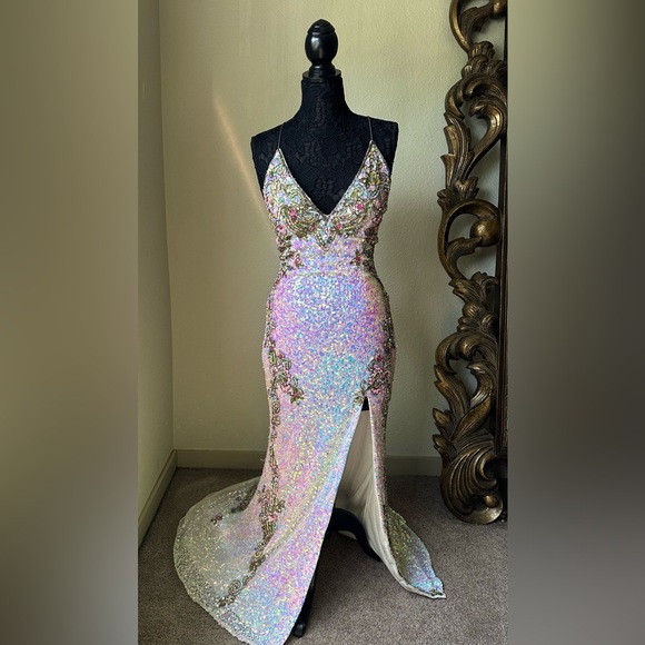 Primavera Couture Long Prom Dress - Picture 2 of 11